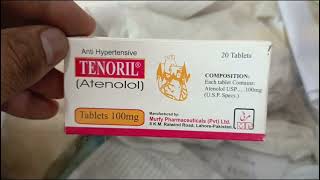 TenorilAtenololTablet 100Mg Use Benefit And Side Effect  High blood pressure ko kam karny ki goli [upl. by Netty]