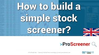 How to build a simple stock screener [upl. by Rennerb]