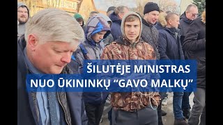 Šilutėje ministras „gavo malkų“ Šilalėje buvo nušvilptas 1 [upl. by Debbra]