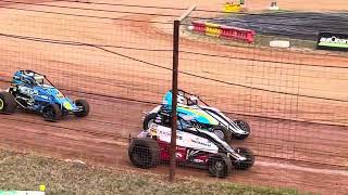 Wingless sprints Heat 1 Carina speedway 27092024 [upl. by Adnwahsal]