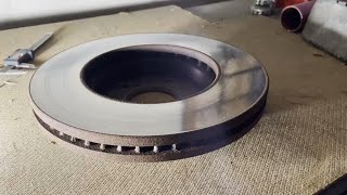 ResurfaceCut Rotors At Home DIY With Hand Sander And Sand Paper [upl. by Airehc]