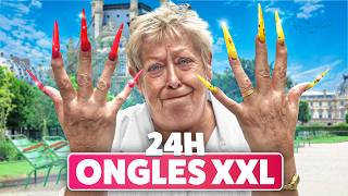 24 HEURES AVEC DES ONGLES XXL [upl. by Balcke]