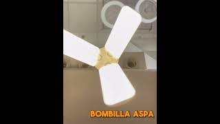 BOMBILLA LED DE ASPAS iluminacion hogar led aspas [upl. by Wilsey]