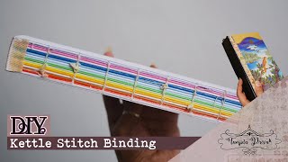 DIY Notebook  Journal  Kettle Stitch Bookbinding  How to Make Text Block [upl. by Sonnie]