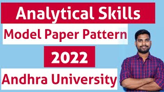 Andhra University Analytical Skills Model paper pattern 3rd semester [upl. by Sieber463]