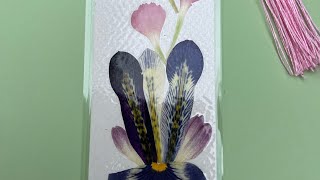 How to Make a Pressed Flower Bookmark [upl. by Ahser21]