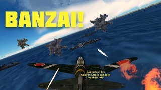 Wings of Duty EPIC KAMIKAZE P38 G4M1 Zero and Hien Gameplay [upl. by Hebel894]