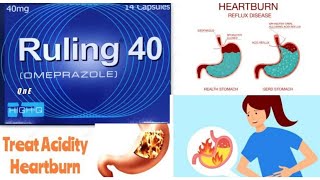 Ruling 40mg capsules uses in Urdu Hindi  Omeprazole [upl. by Nirihs]