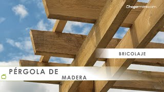 Cómo hacer una Pérgola de madera ⛱️​☀️​ ¡Perfecta para la TERRAZA 🌿​ Hogarmania [upl. by Ahsinirt544]