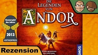 Die Legenden von Andor Kennerspiel des Jahres 2013  Brettspiel Test  Spiel  Rezension  57 [upl. by Mariano124]