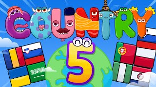 Where are you from part 5  countries and flags song amp English video for kindergarten [upl. by Nnaynaffit]