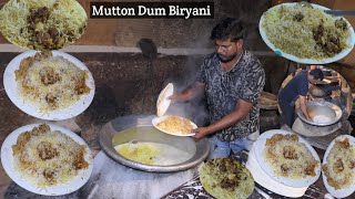 Hyderabadi Mutton Dum Biryani making  لحم ضأن دوم برياني  Nehal Catering amp Cooking  Hai Foodies [upl. by Akima]