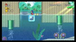 New Super Mario Bros Wii  Star Coin Location Guide  World 41  WikiGameGuides [upl. by Adalard]