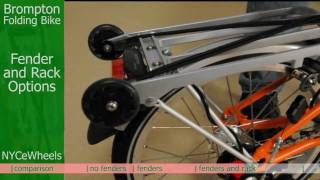 Brompton folding bike  Fenders and Rack [upl. by Hatnamas]