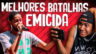 EMICIDA MELHORES BATALHAS  BATALHA DE RIMA EMICIDA REACT  REAÇÃO [upl. by Sugirdor]