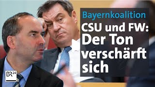 CSU und Freie Wähler Konkurrierende Koalitionäre  Kontrovers  BR24 [upl. by Natsud]