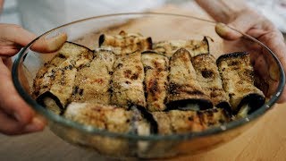 Involtini di melanzane Ricetta grigliate e al forno [upl. by Jorry]