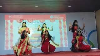 Agirinadini classical dance by solitaire global school students [upl. by Ellatsyrc]