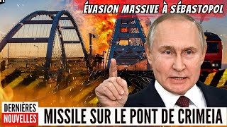 🚨MAINTENANT  MENACE DE MISSILE SUR LE PONTBOMBARDEMENT RUSSE ET INCENDIE DURGENCE [upl. by Philender696]