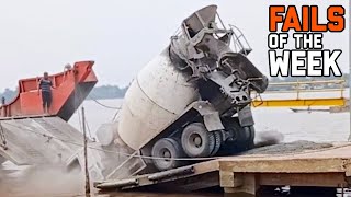 Truck Crashes in River Fails Of The Week [upl. by Lain668]