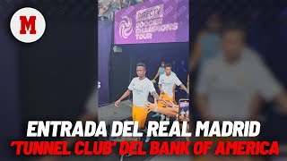 Así se vivió la entrada del Real Madrid por el tunnel club del Bank of America I MARCA [upl. by Hennie58]