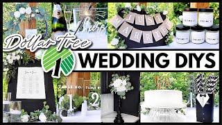 Dollar Tree Wedding DIYs that dont look cheap 🖤 [upl. by Denzil]