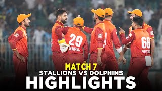 Full Highlights  Stallions vs Dolphins  Match 7  Bahria Town Champions Cup 2024  M9A1K [upl. by Ennaira]