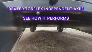 RED CENTRE CARAVAN  DEXTER TORFLEX INDEPENDENT TORSION AXLE  SEE HOW IT PERFORMS  SEPS ADVENTURES [upl. by Amyaj]