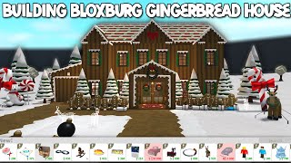 BUILDING A BLOXBURG GINGERBREAD HOUSE AND TINY BLOXBURG UPDATE PATCH [upl. by Shalom388]