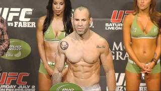 UFC 132 Weigh In Highlight Silva vs Leben [upl. by Lizzy]