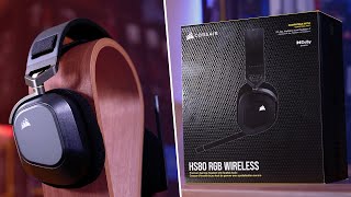 Corsair HS80 RGB Wireless Review  A Cheaper Virtuoso [upl. by Coveney59]