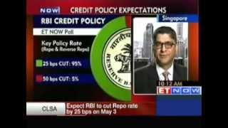 Expect RBI Inflation Forecast at 6 for March 2014  CLSA [upl. by Wonacott]