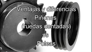 Ventajas y Diferencias Piñones vs Poleas KANA MITSUBOSHI  BOHMAN [upl. by Eniarda]