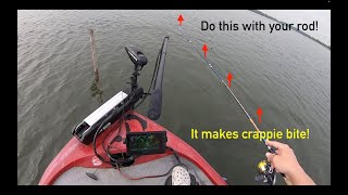 Make finicky Summer Crappie BITE that DONT want to with this rod TRICK [upl. by Mosier]