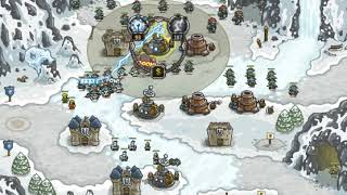 Kingdom Rush Glacial Heights  Iron Challenge  Veteran Difficulty No Hero [upl. by Nariko]