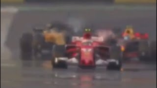 How F1 drivers warm their tyres VS Kimi  Iceman [upl. by Nosydam]