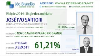 Jingles Eleições 2014  José Ivo Sartori  PMDB  leobrandaonet [upl. by Aliak548]