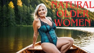 Natural Older Women OVER 60  Fashion tips review 129 naturalwoman [upl. by Sauncho83]