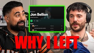 Why Jon Bellion Left EVERYTHING Behind 6 Years Ago [upl. by Suiratnauq3]