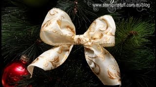 How to make a perfect Christmas bow for a tree [upl. by Kenton]