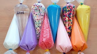 Making Crunchy Slime with Piping Bags [upl. by Ambie804]