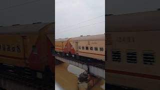 Overtaking High Speed Express Train 💪 shorts trainvideo indianrailways [upl. by Anelem]