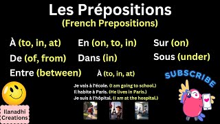 Les Prépositions  Preposition in French [upl. by Leerzej]