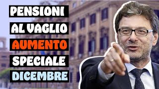 PENSIONI GIORGETTI PENSA AD UN POSSIBILE AUMENTO A DICEMBRE [upl. by Ladnek827]