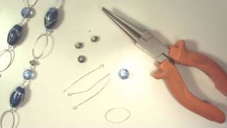 Assemblare una collana con catena metallica bijoux tutorial [upl. by Drews647]