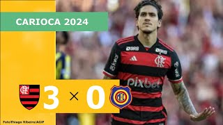 FLAMENGO 3 X 0 MADUREIRA  CAMPEONATO CARIOCA 2024 VEJA OS GOLS [upl. by Cunningham]