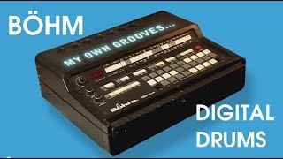 BÖHM DIGITAL DRUMS Vintage Drum MachineAnalog Accompaniment 1983  HD DEMO [upl. by Cirenoj210]