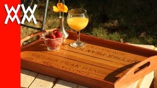 Make a serving tray using recycled wood [upl. by Atinwahs]