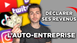 DÉCLARER SES REVENUS YOUTUBE  INSTAGRAM  TIKTOK  TWITCH  Autoentreprise  TestNologie [upl. by Eddana]