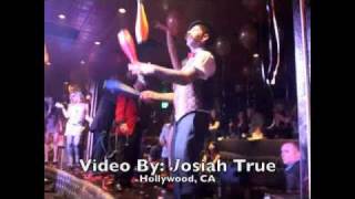 Richie the Barber Juggles at David Arquette Beachers Madhouse in Hollywood [upl. by Assele402]